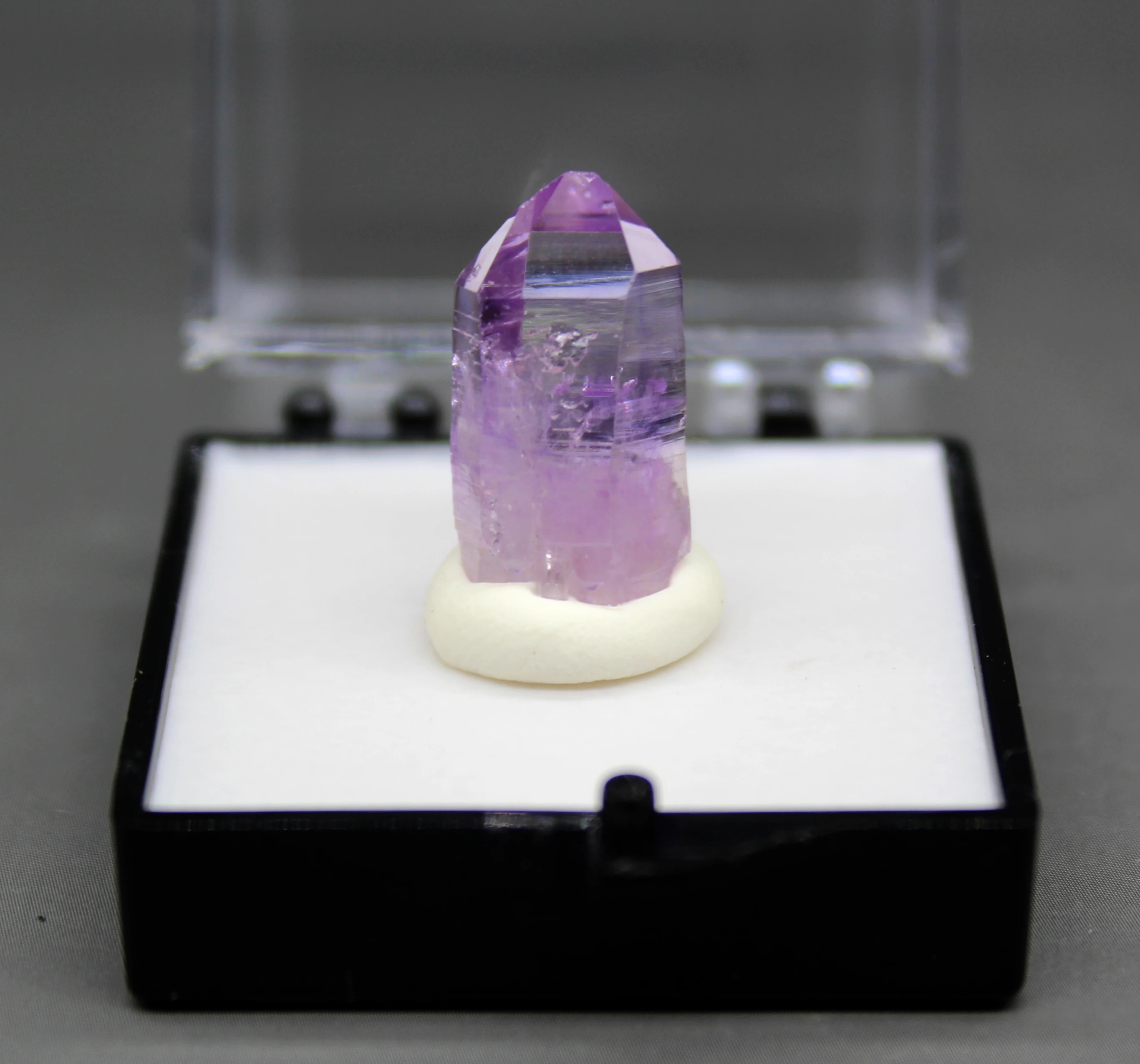 

100% Natural Rare Cruz amethyst mineral specimen Single crystal stone and crystal Quartz Crystal Cluster box size 3.4 cm