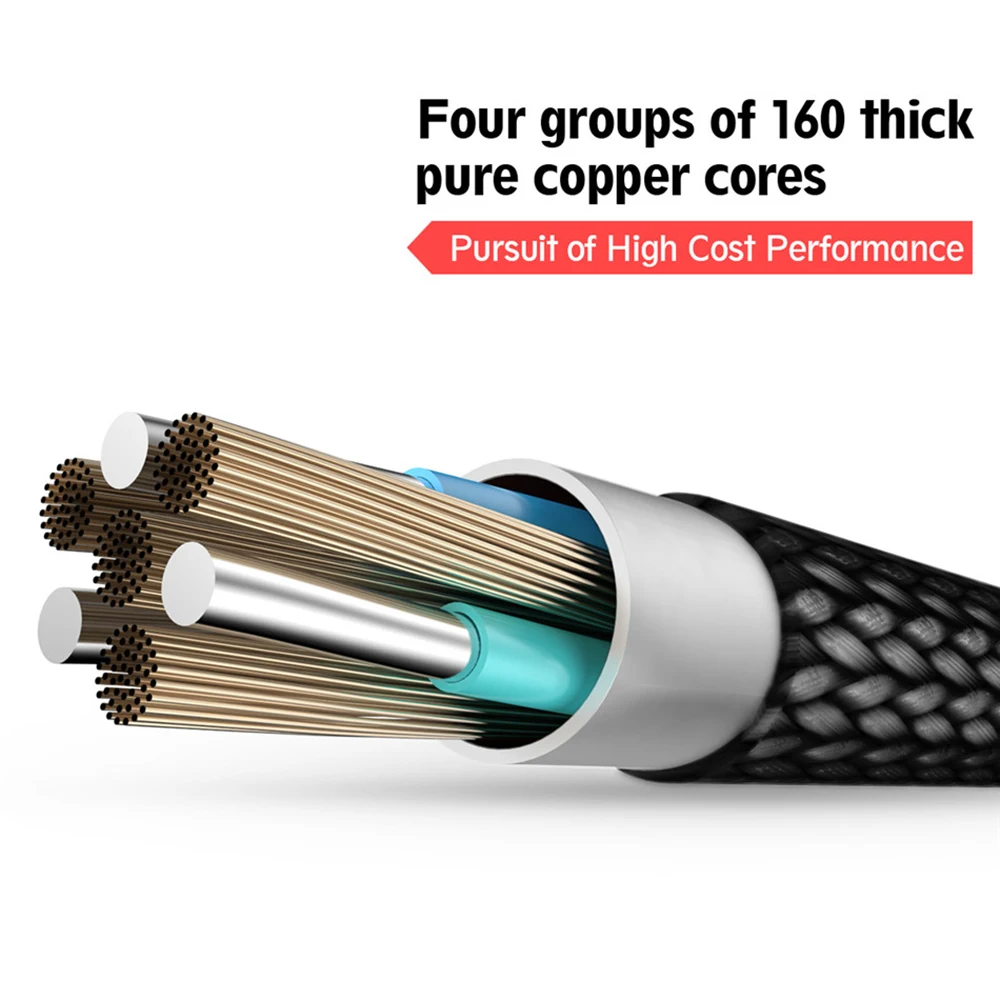 Кабель Micro USB для быстрой зарядки 1 м 2 м|Кабели мобильных телефонов| |