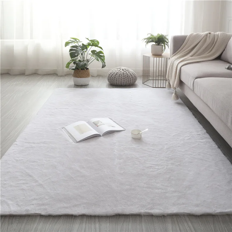 Details about   Soft Faux Rabbit Fur Bath Rug Non-Slip Mat Bathoom Carpets Home Décor 5 Colors 