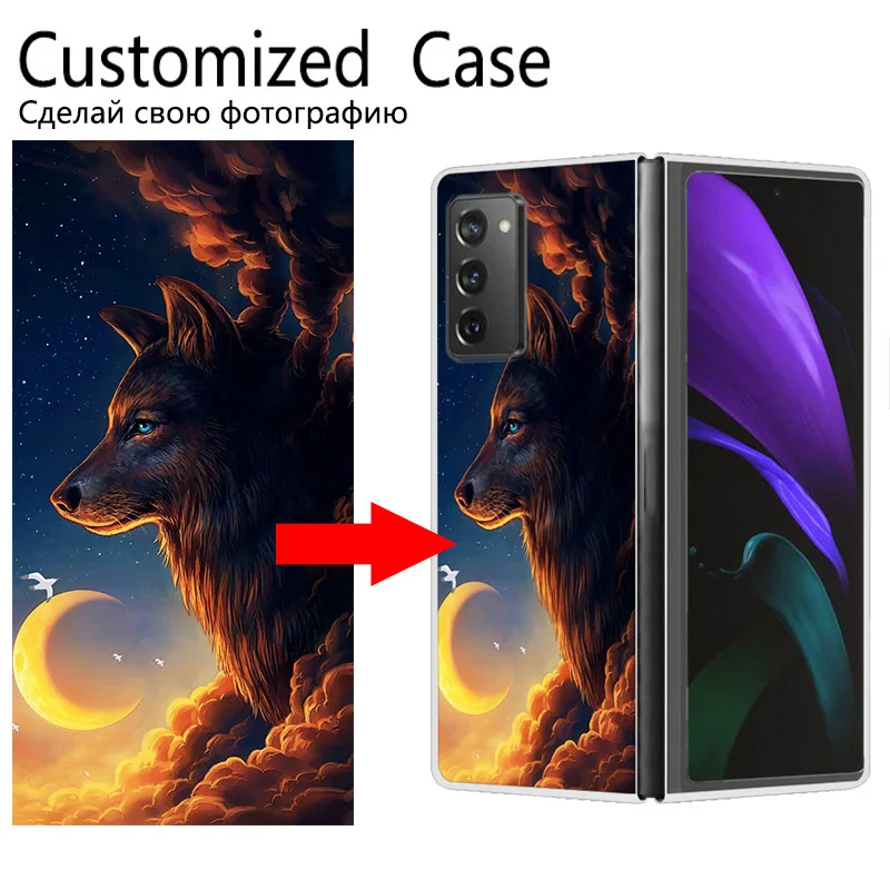 DIY Customized Picture For Samsung Galaxy Z Fold 4 Case Hard PC Personalized Case For Samsung Galaxy Z Flip Fold 4 3 2 5G Coque