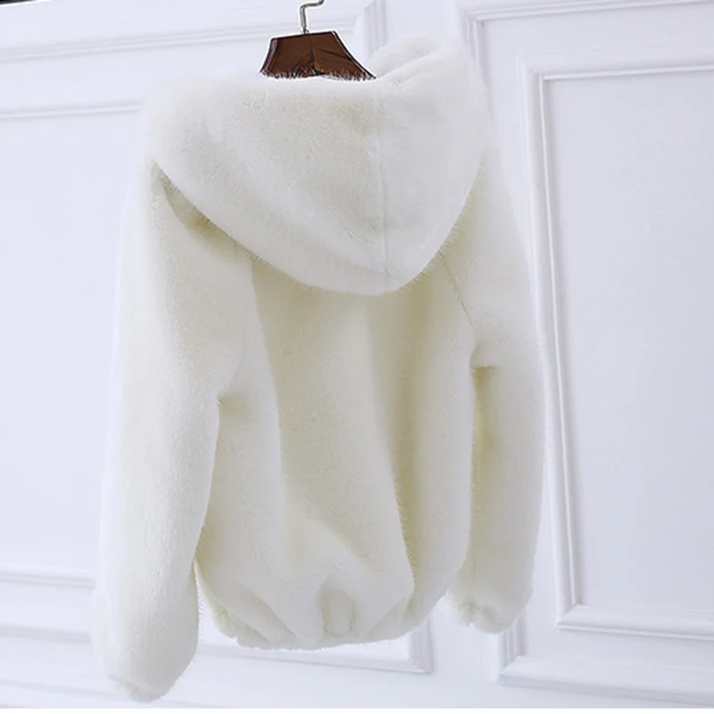 Instagram розовая толстовка с капюшоном из искусственного меха новые куртки женские