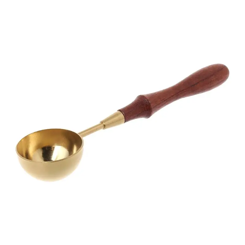 Ретро герметизация восковая печь горшок деревянная ручка уплотнительная ложка