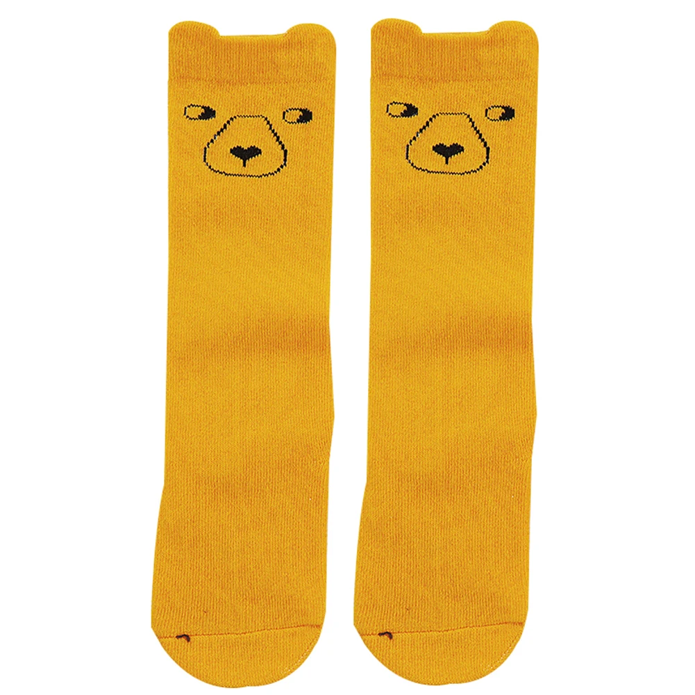 

Lovely Fox Ears Animal Print Baby Unisex Soft Breathable Middle Tube Crew Socks Kids Non-slip cotton socks
