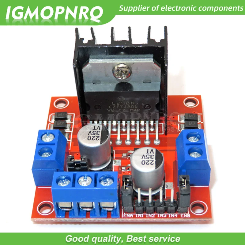 1 шт. новый двойной H Мост DC шаговый двигатель привод контроллер плата Модуль L298N