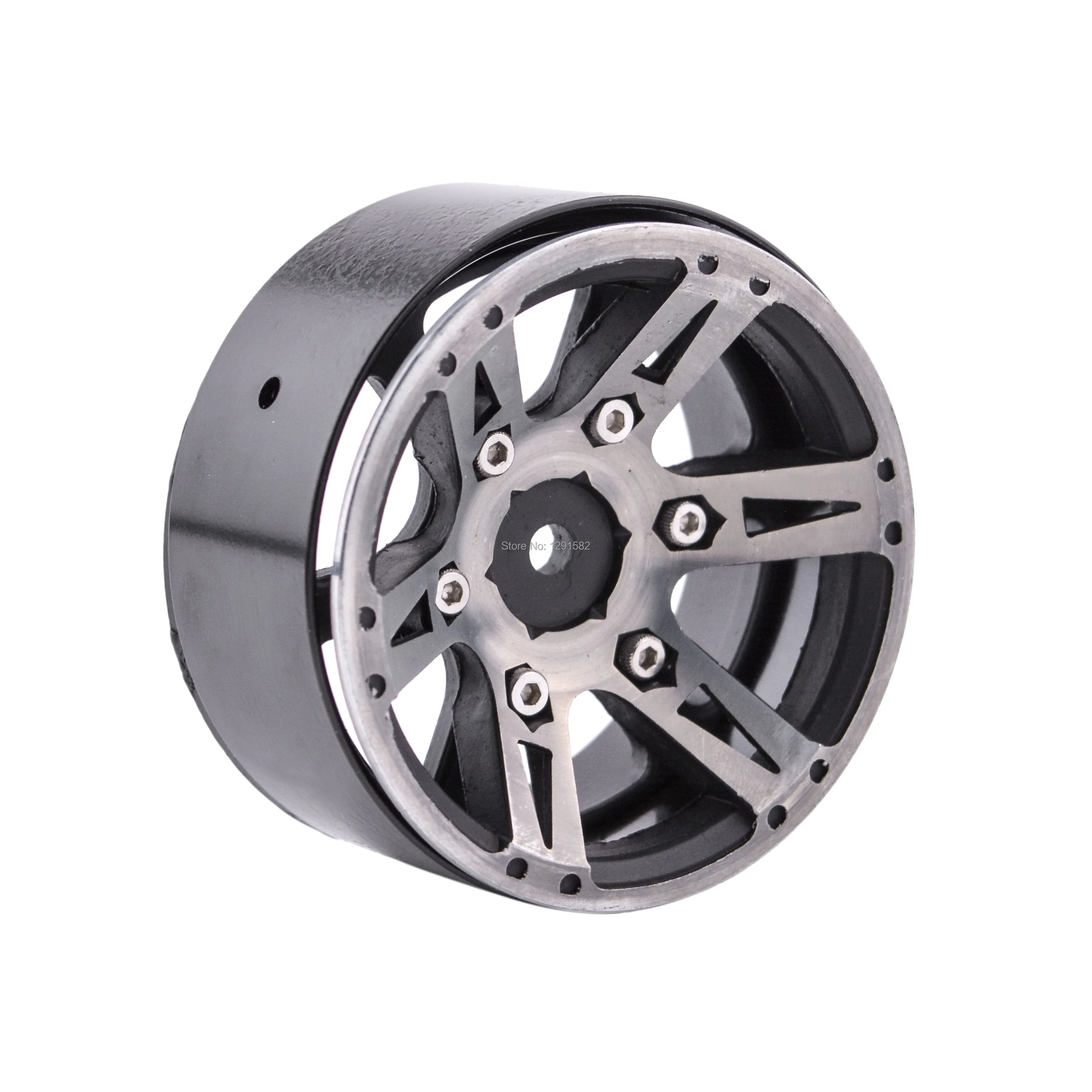 4 шт./лот RC Рок Гусеничный металлический обод колеса 1 9 дюймов BEADLOCK для 1/10 осевая