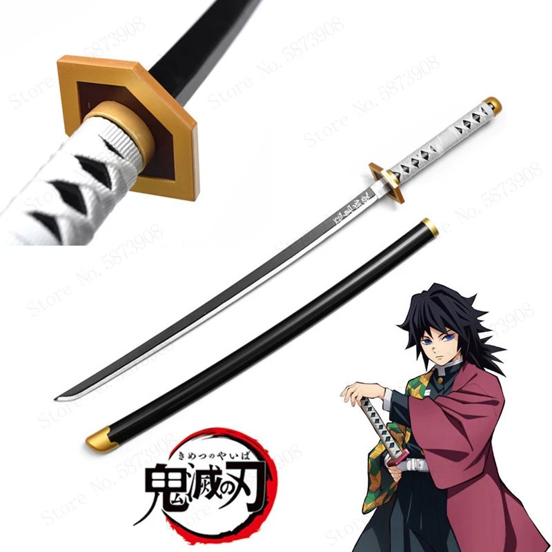 Игрушечный меч 100 см Клинок-убийца демонов катана деревянный реквизит для
