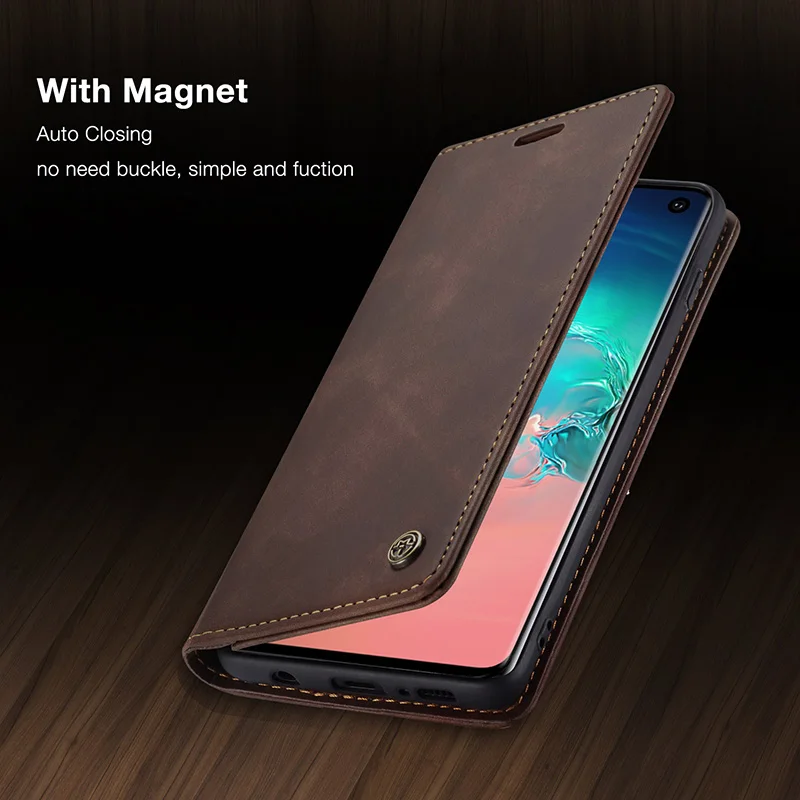 Кожаный чехол для Samsung Galaxy S10 5g S10E S8 S9Plus флип-кошелек сумки деловой с полным