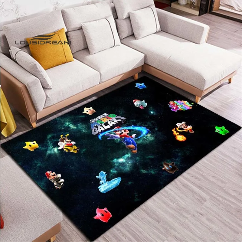 Mario Game Rugs and carpets for home living room Bedroom entrance Large area soft carpet 3D Cartoon Super decoration mat | Дом и сад