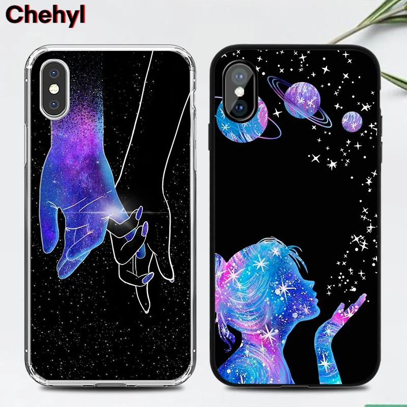Роскошные чехлы для телефонов Universe IPhone X XS MAX XR 8 7 6s Plus Starry Sky мягкий силиконовый