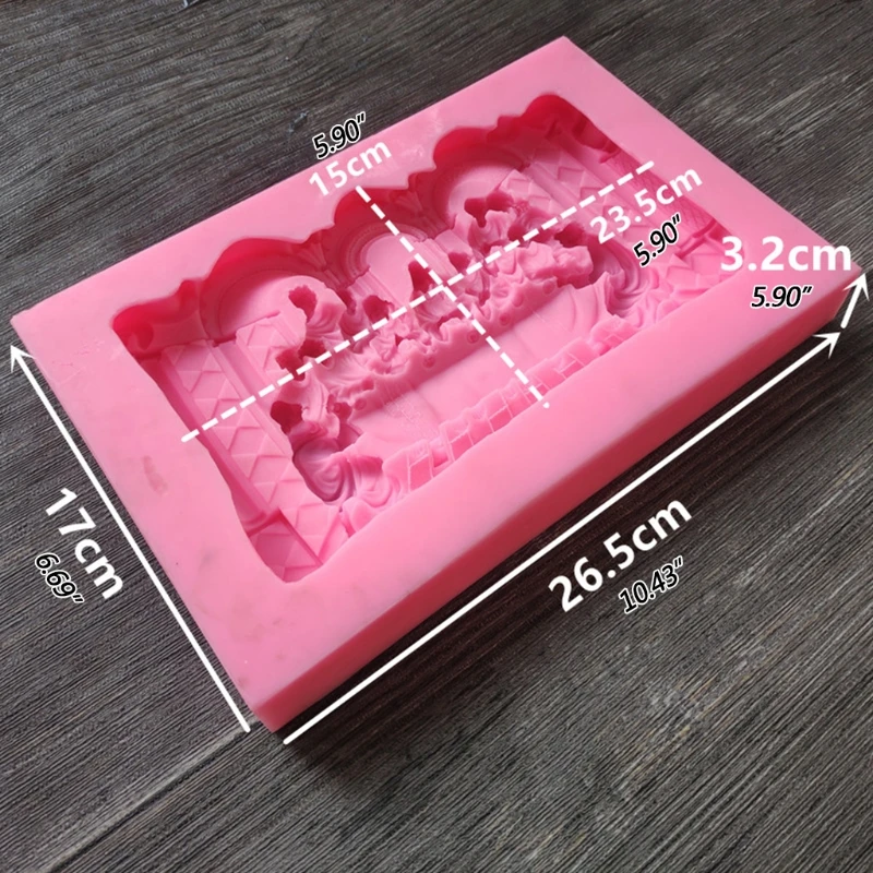

Last Supper Photo Frame Listing Mould Crystal Epoxy Mould Baking Fondant Mould