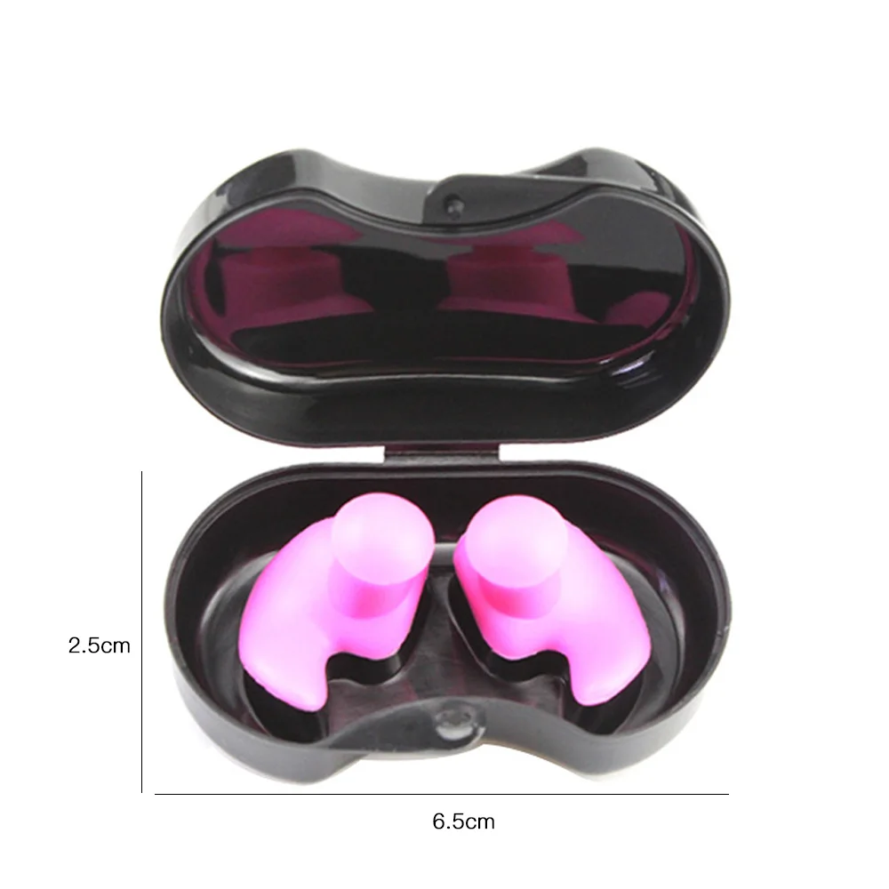 

1 Pair Diving Water Sports Swimming Earplugs Noise Reduction Earplugs Waterproof Dust-Proof Ear Silicone Sport Plugs