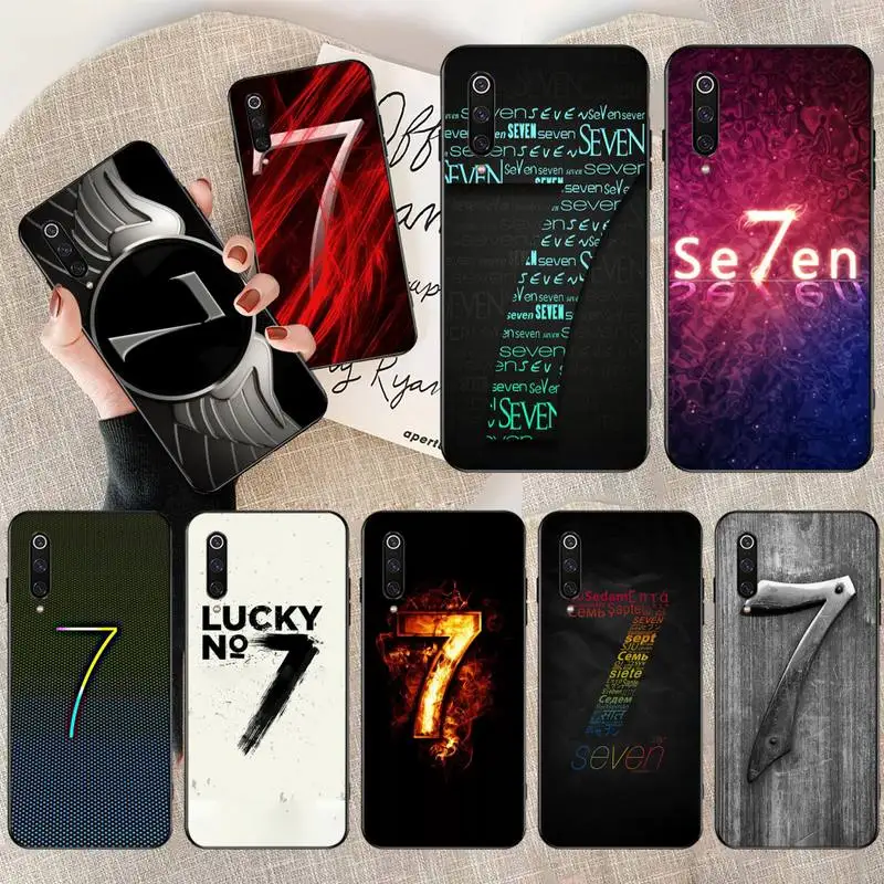 Чехол для телефона PENGHUWAN lucky с номером 7 роскошный уникальный дизайн Redmi Note 8 8A 6 6A 5 5A
