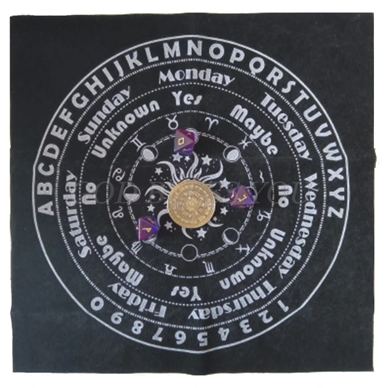 30x30 см искусство языческий алтарь скатерть маятник Таблица гадания игра карты Pad