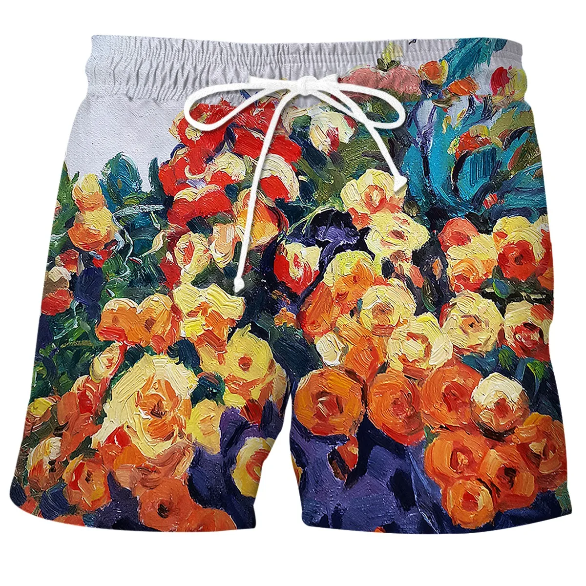 

Cloudstyle 3D Men's Shorts Printed Multicolor Flower Special Design lacing Short Pant High Quality Breathable The Large Size 6XL
