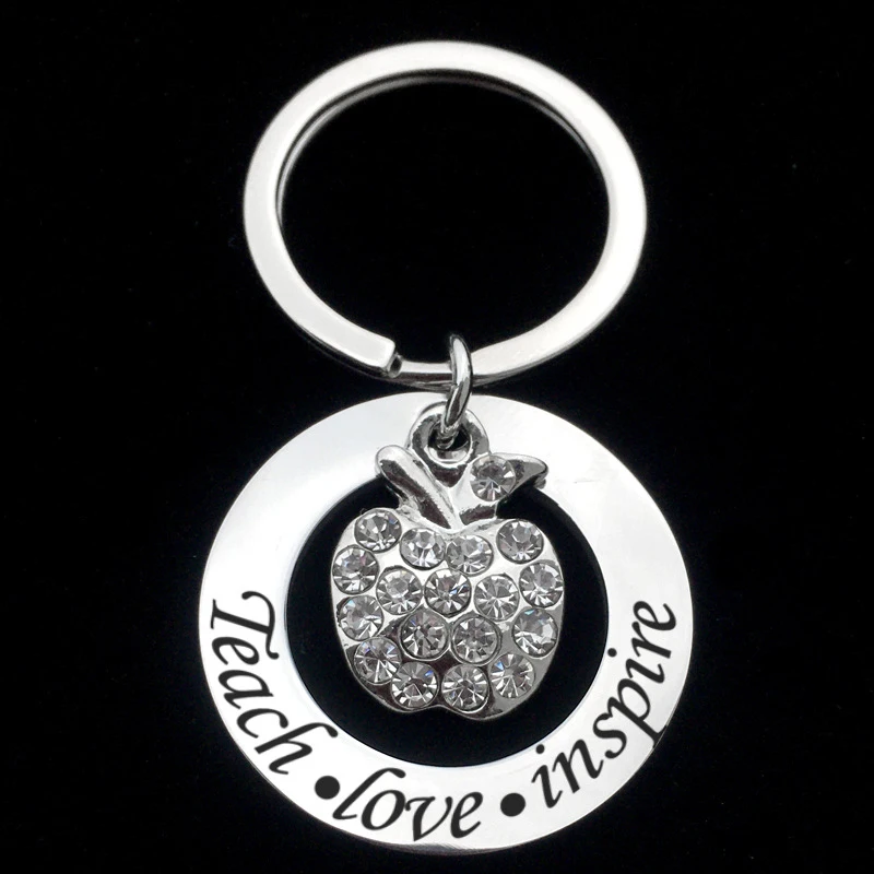 Цепочка для ключей учителей круглый брелок подарок ювелирные изделия|Брелоки| |