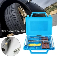 car tire repair tool tire repair kit studding tool set auto bike tubeless tire tyre puncture plug garage tools