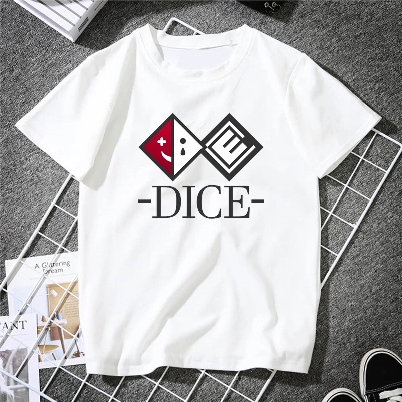 

Danganronpa Anime Tshirt White Black Bear Printed T-shirt Women Hot Sale Manga White Tops Summer Streetwear Hipster Tee