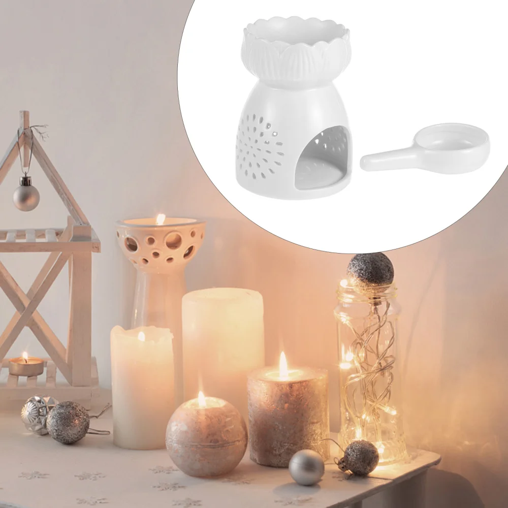 1 шт. полый внутри с ароматом лампа белый фарфор печное аромат горелки