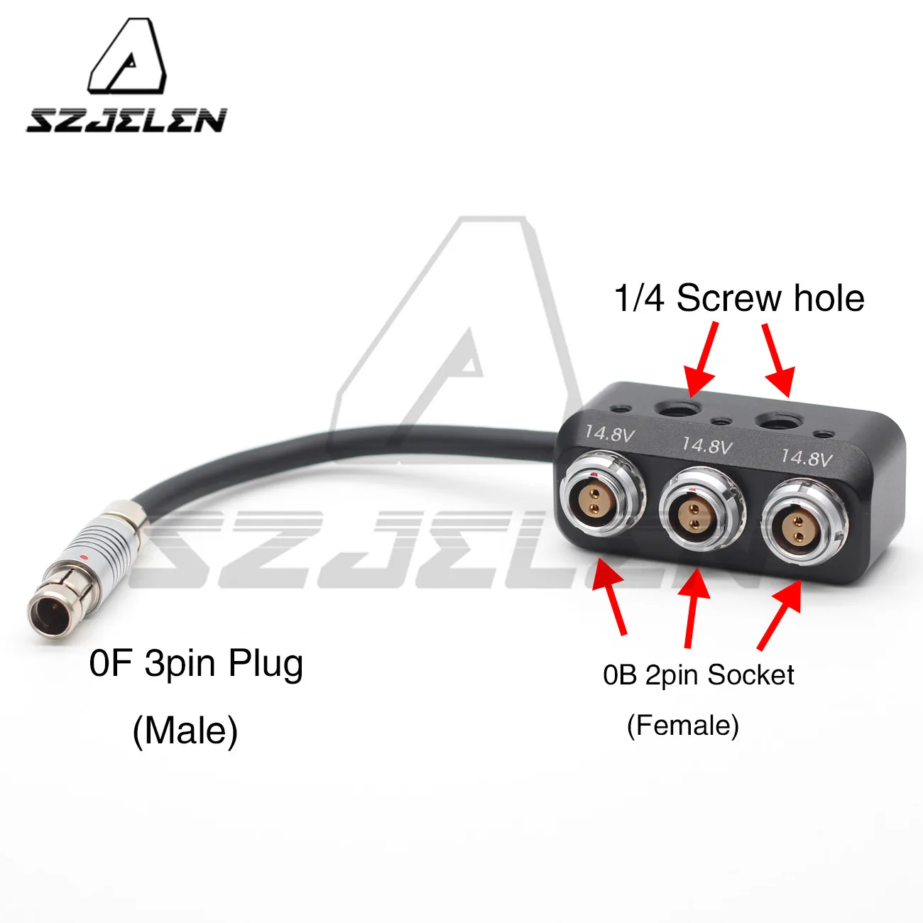 0F 3pin Male to 0B 2pin Female Hub Adapter Splitter for ARRI /SONY Camera Power Supply Distributor three way | Обустройство дома