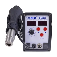 hot air gun digital display desoldering station 2 in 1 saike 898d suitable for welding small components mobile phones mp3 mp4