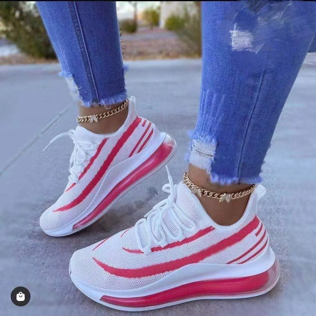 

2021 New Chunky Sneakers Women Spring Platform White Sneakers Women Comfortable Mesh Wedges Casual Shoes Woman Tenis Feminino