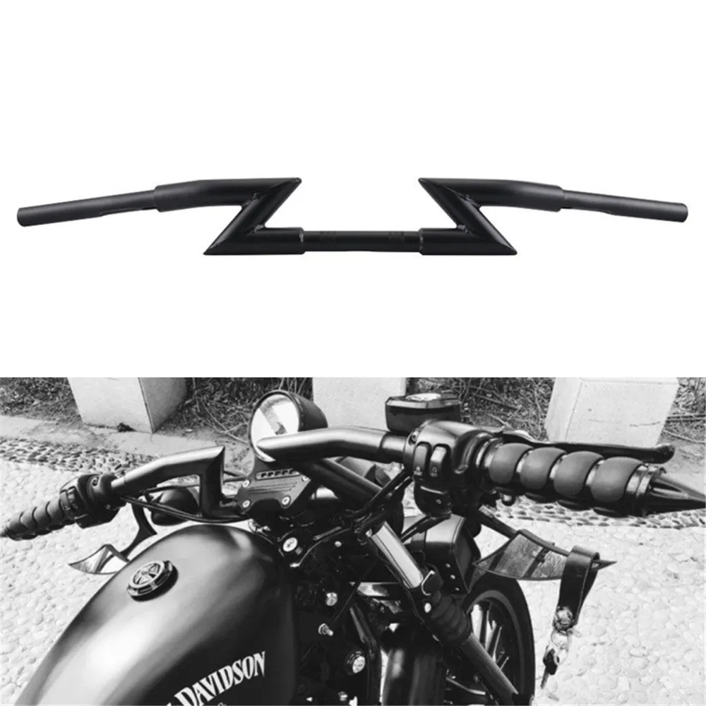 Черный/хром Универсальный ручной стержень для мотоциклетного руля 7/8 &quot22 мм Cafe