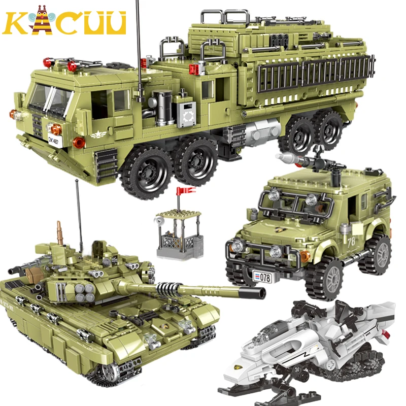 

Конструктор Военный для тяжелых условий эксплуатации, мотоцикл, вертолет, танк, армия, строительные блоки, детские развивающие фигурки, кир...