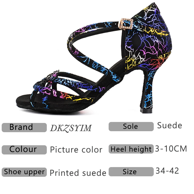 Женские туфли для латиноамериканских танцев на мягкой подошве со шнуровкой |