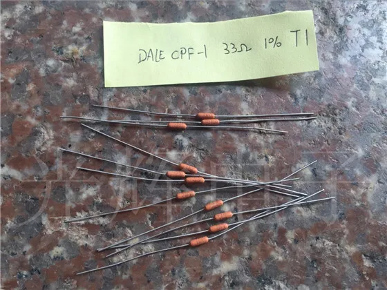 Новый и оригинальный 10 шт. DALE CPF 1 33R Вт 33 Ом Немагнитный резистор США 0 25 объем