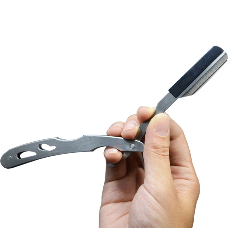 Мужская бритва парикмахерские инструменты и лезвия античный черный складной нож