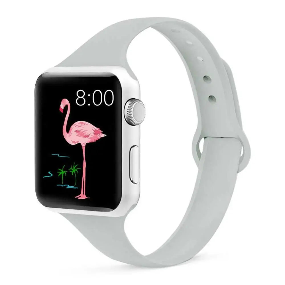 32 stone Strap for Apple watch 4 band 44mm 40mm iWatch band 38mm 42mm Sports silicone bracelet Watchband for correa Apple watch 3/2/1 - Цвет ремешка: 32 stone