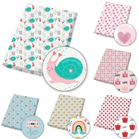 valentines day polyester cotton fabric each yard of love printed fabric sewing needles diy craft supplies 45145 cm 1 piece
