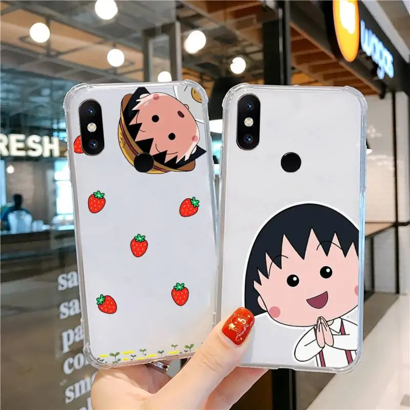 

Chibi Maruko cute cartoon Phone Case Transparent for Xiaomi cc max mix note 3 2 6 8 5 10 11 9 10 play x s se lite pro