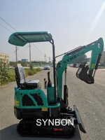synbon shovel mini digger forestry equipment new 1ton hydraulic mini excavator sy601 small digger with desiel engine