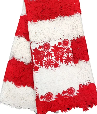 Африканская молочная кружевная ткань 2019 высокого качества гипюр шнур камни