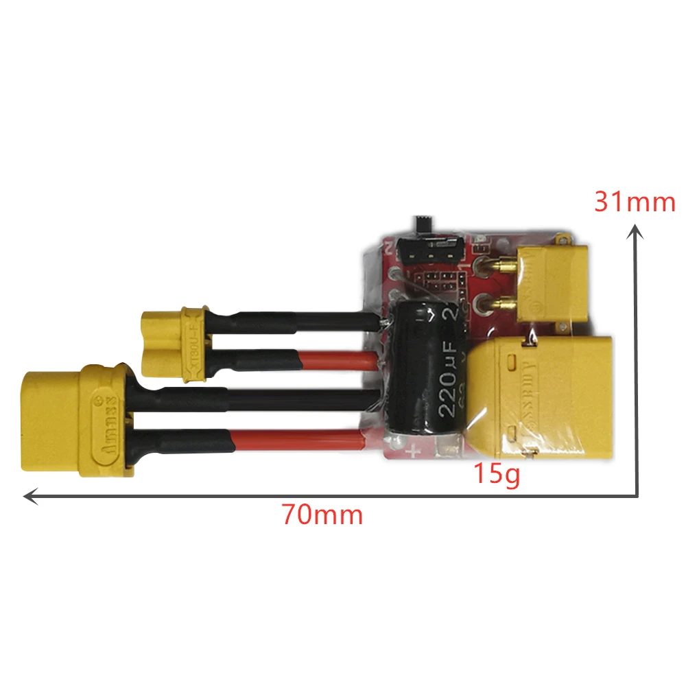 

URUAV Sentinel V2 Smart Smoke Stopper Electronic Fuse to Prevent Short-Circuit Support 2S-10S For RC Airplane FPV Racing Drone