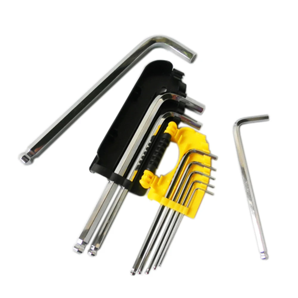 Набор шестигранных ключей BOSI 9 шт 1 5 мм 10 мм|wrench tool set|set schoolset fire |