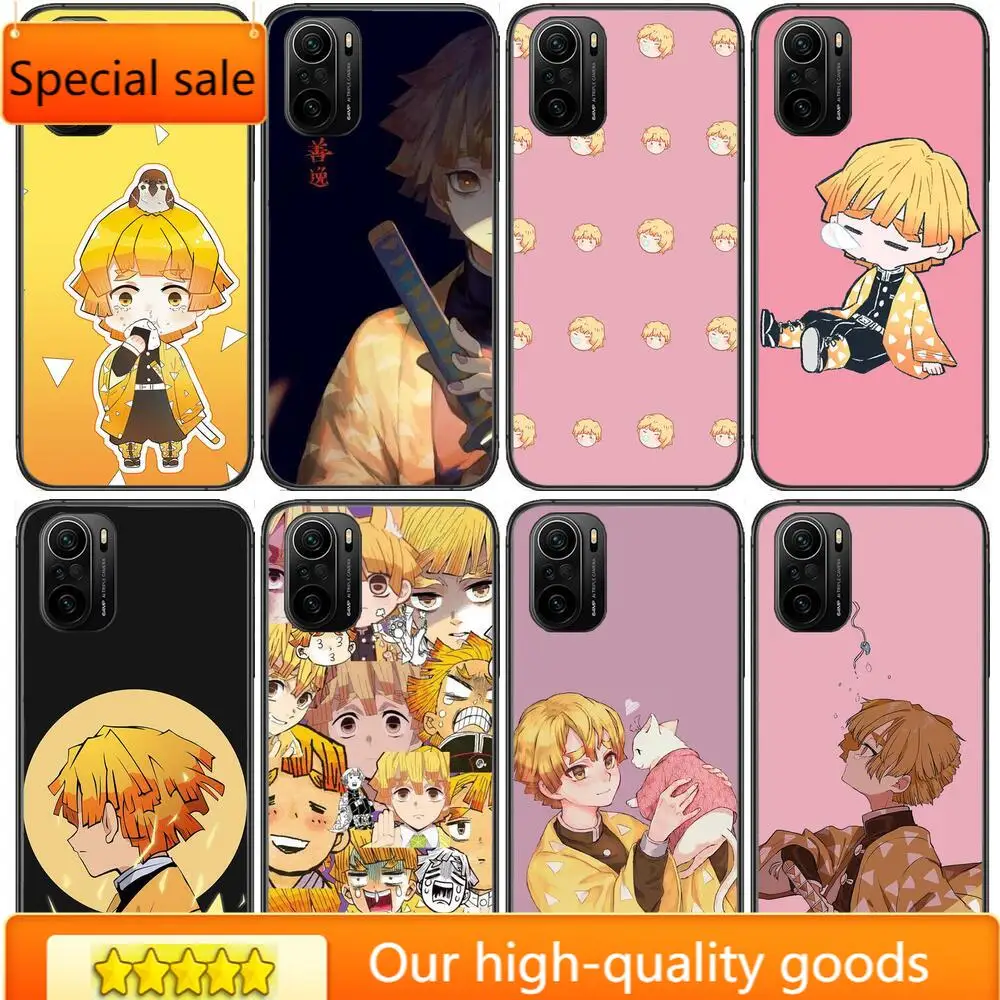 

Agatsuma Zenitsu Phone Case For xiaomi redmi POCO F1 F2 F3 X3 Pro M3 9C 10T Lite NFC Black Cover Silicone Back Prett mi 10 ultra