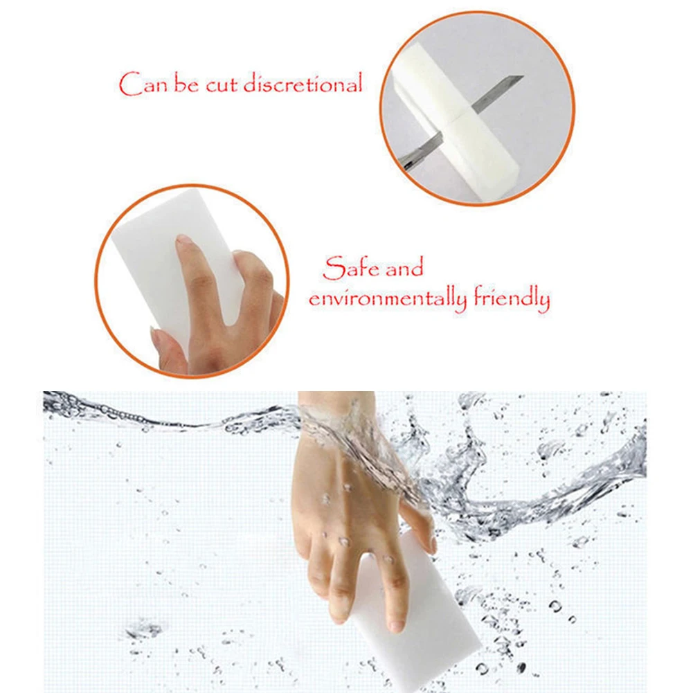 

100PC/lot White Melamine Sponge Magic Sponge Eraser For Kitchen Office Bathroom Clean Accessory/Dish Cleaning
