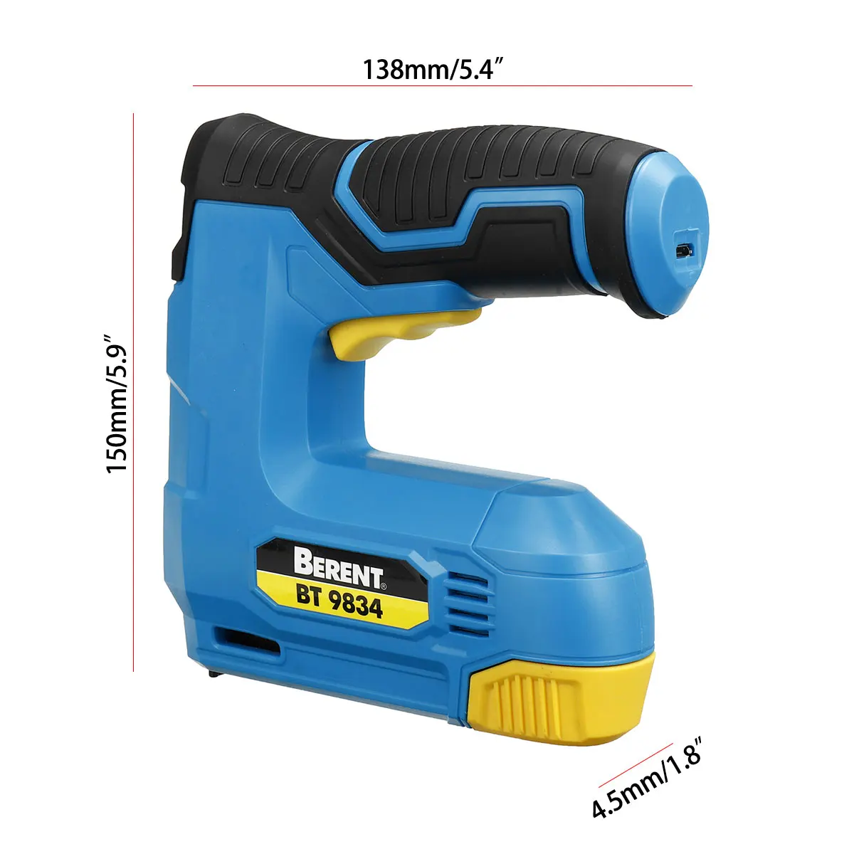 

Cordless Electric Nail Gun (Straight+Staple) Framing Tacker & Stapler Woodworking Tools Portable Electric Tacker Gun Staple Gun