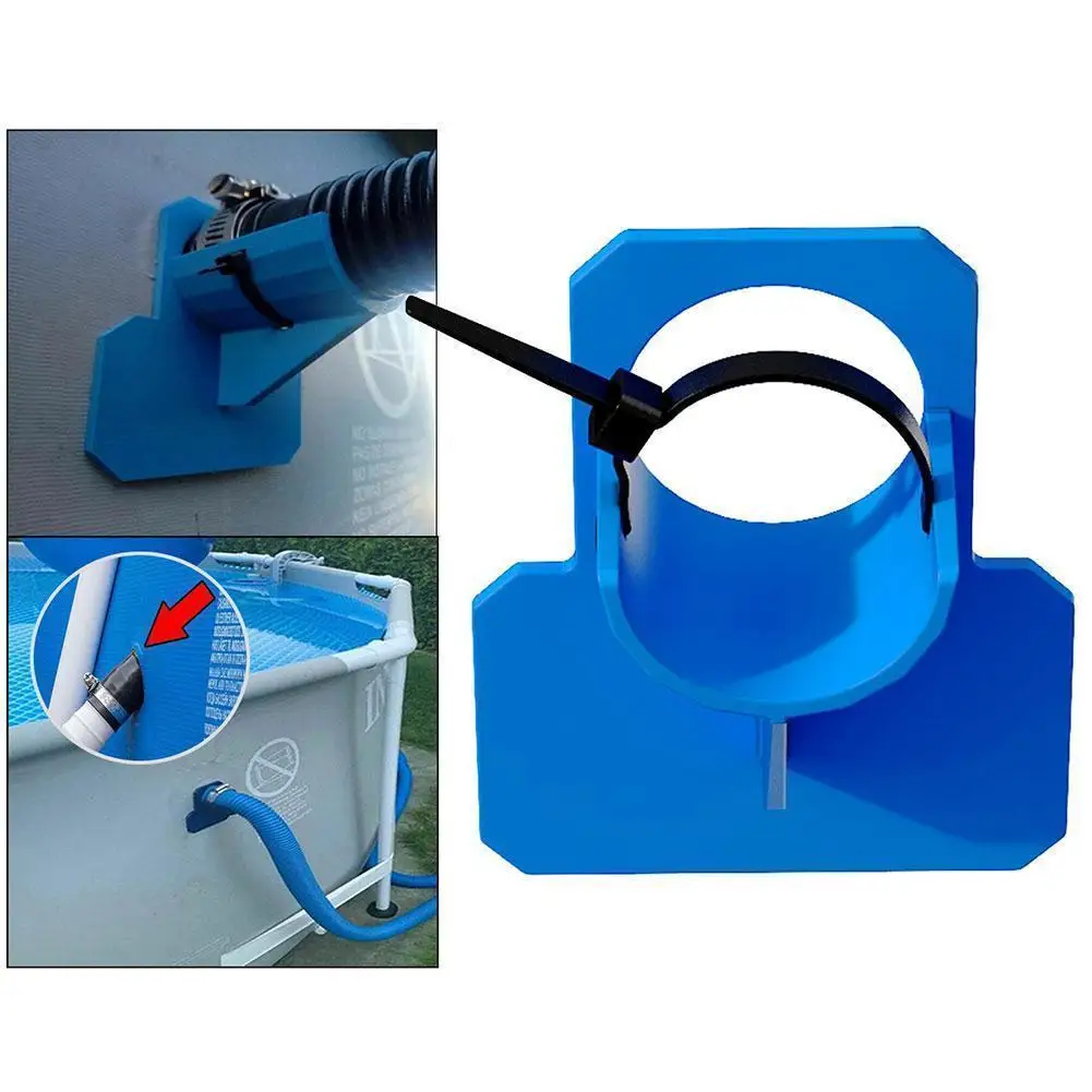 Держатель для трубы бассейна 1 шт. поддержка 2 * кабельных стяжек s держатель труб с