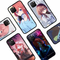 miku nakano 5toubun no hanayome anime phone case for iphone 12 11pro max 11 13 xr xs max x 8 7 6 6s plus mini se 2020 cover