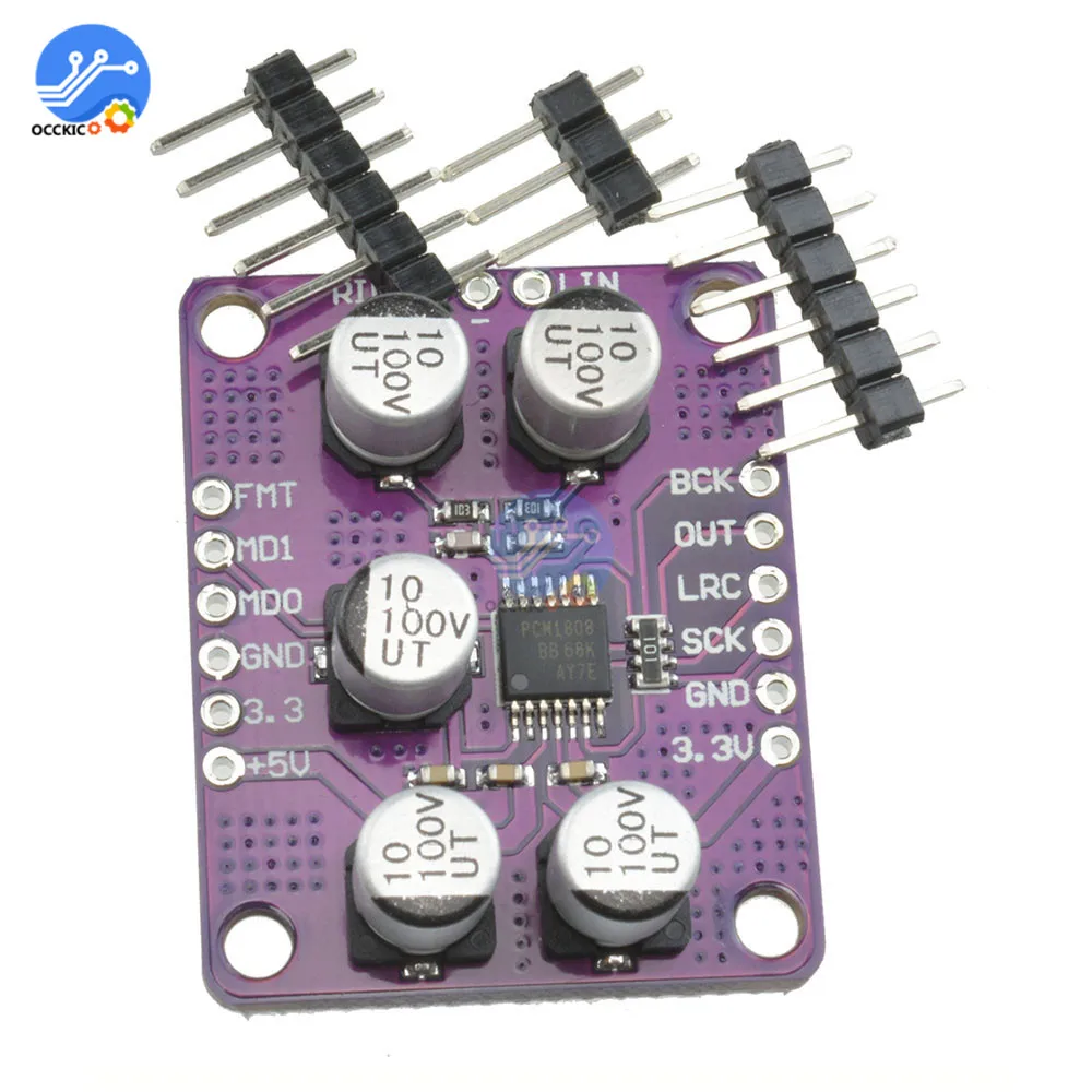 PCM1808 105dB SNR аудио стерео ADC односторонний Аналоговый Входной декодер 24bit усилитель