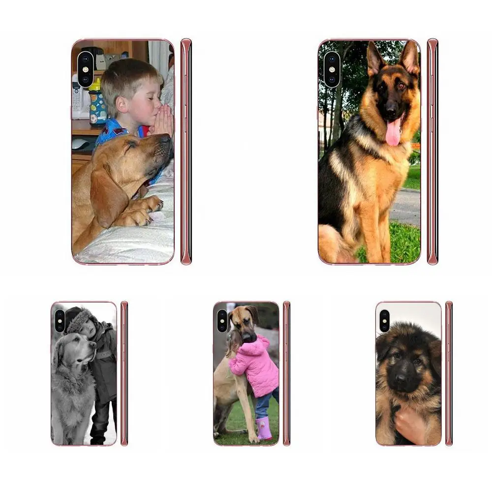Для Huawei Honor 4C 5A 5C 5X 6 6A 6X 7 7A 7C 7X 8 8C 8S 9 10 10i 20 20i Lite Pro рисунок из ТПУ немецкая овчарка