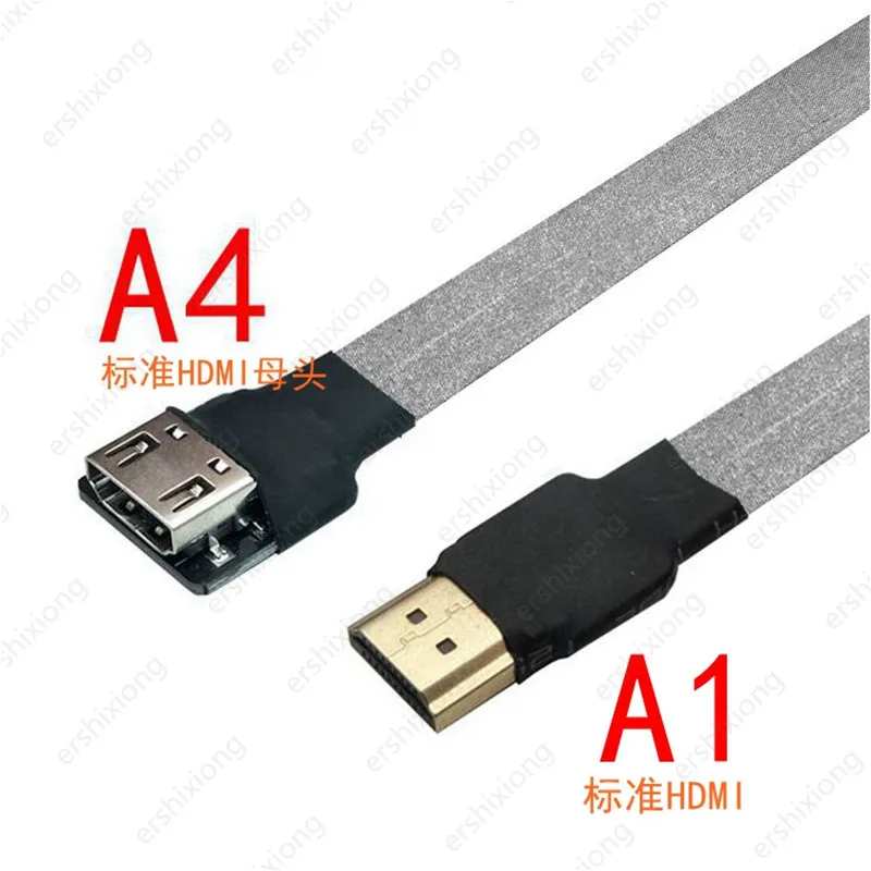 New HDMI-compatible Cable Ultralight FPV HDMI Male to Mini/Micro Female FPC 10cm 20cm 30cm 50cm for GH4 GoPro BMPCC | Компьютеры и
