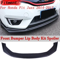 a set car front bumper lip body kit diffuser deflector spoiler splitter lip guard for honda for fit 2014 2015 2016 2017