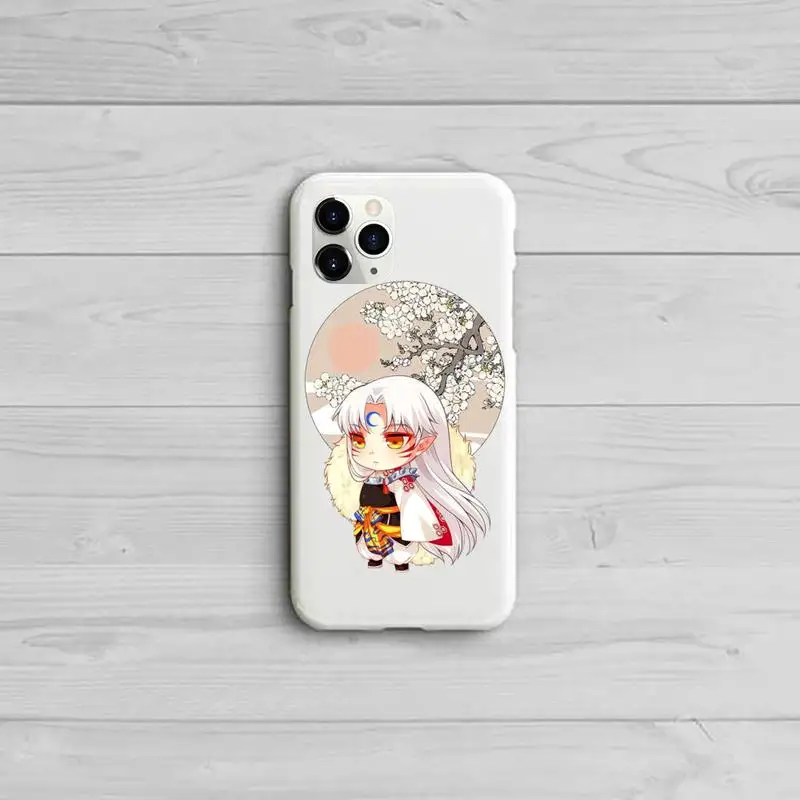 

Anime Inuyasha Higurash Japan Phone Case Candy Color White for iPhone 11 pro XS MAX 8 7 6 6S Plus X 5S SE 2020 XR