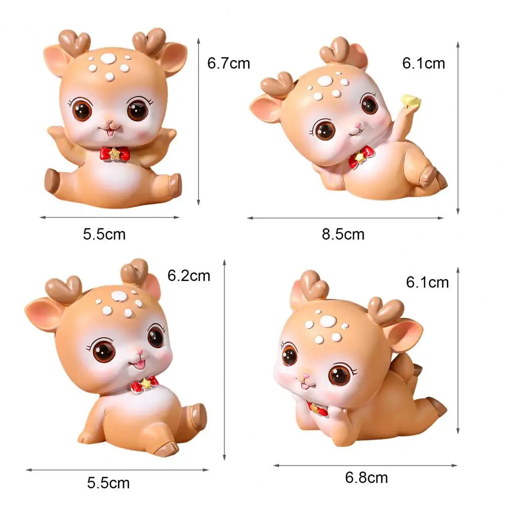 

Simulation Deer Design Resin Display Model Car Desktop Decoration Supplies Home Decor DIY Home Decoration for Craft Ornaments