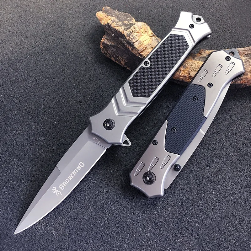 

Outdoor Straight Knife Mitlitary Knife Hiking Fishing Camping Tactical Knife Multifunctional Survival Folding Knife Pocket Knife