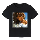 Черная детская одежда для девочек 2022, летняя Милая Одежда для девочек, футболка с коротким рукавом, топы, брендовая черная футболка с принтом
